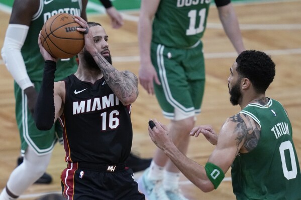 What is the Record Between the Miami Heat and the Celtics?